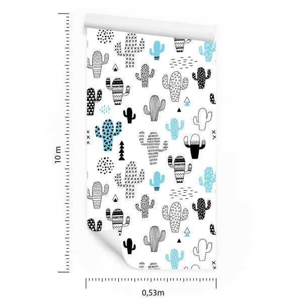 Behang Muur Cactussen Planten Scandinavische Stijl - Afbeelding 8