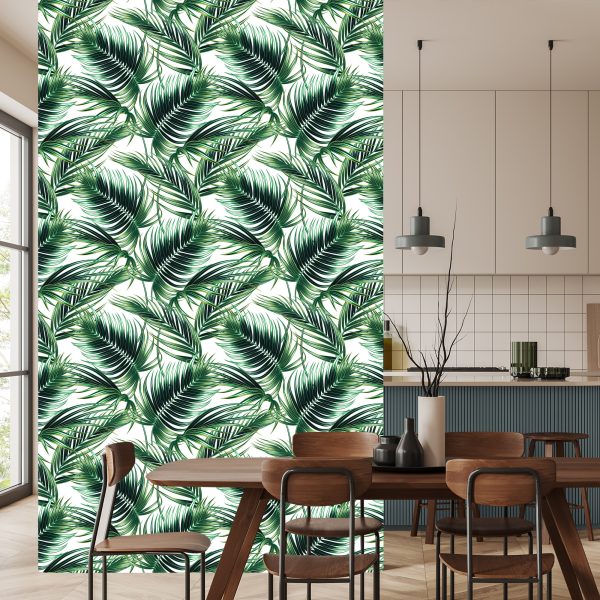 Behang Modieuze Palmbladeren - Afbeelding 4