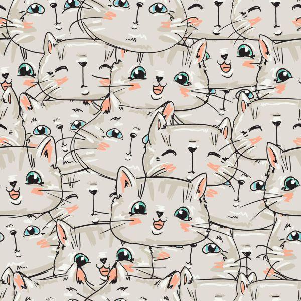 Behang Voor Kinderen - Kleine Katten - Afbeelding 2