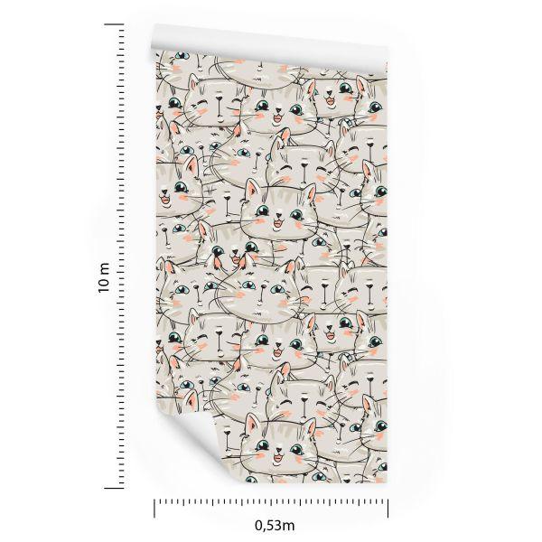 Behang Voor Kinderen - Kleine Katten - Afbeelding 8