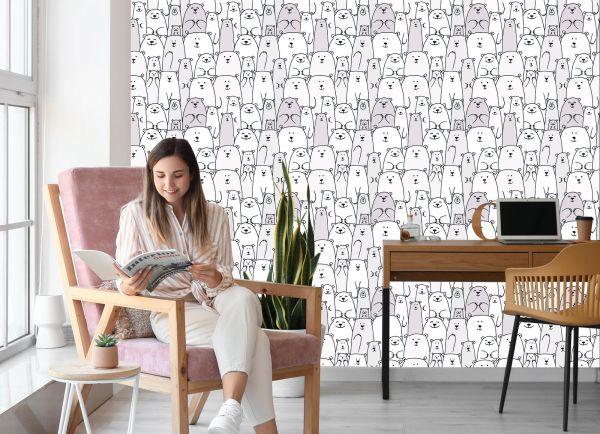 Behang Dieren Teddyberen - Afbeelding 7