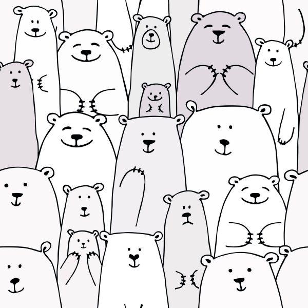 Behang Dieren Teddyberen - Afbeelding 2