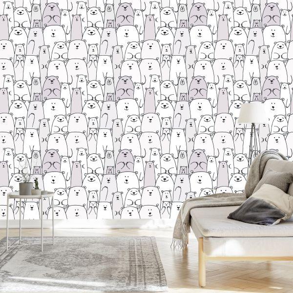Behang Dieren Teddyberen - Afbeelding 3
