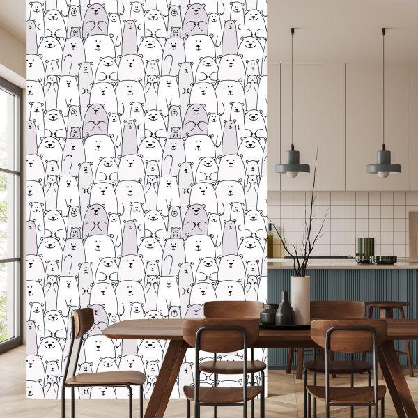 Behang Dieren Teddyberen - Afbeelding 4