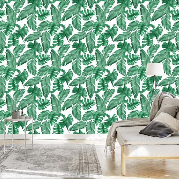 Behang Bananen Bladeren - Afbeelding 3