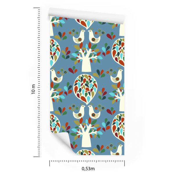 Behang Bomen. Natuur. Bladeren. Kinderkamer - Afbeelding 8