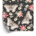 Behang In De Hal, Vlinders, Rozen, Bloemen, Bladeren