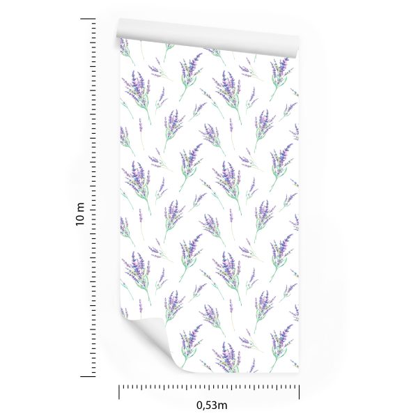 Behang Lavendel Samenstelling - Afbeelding 8