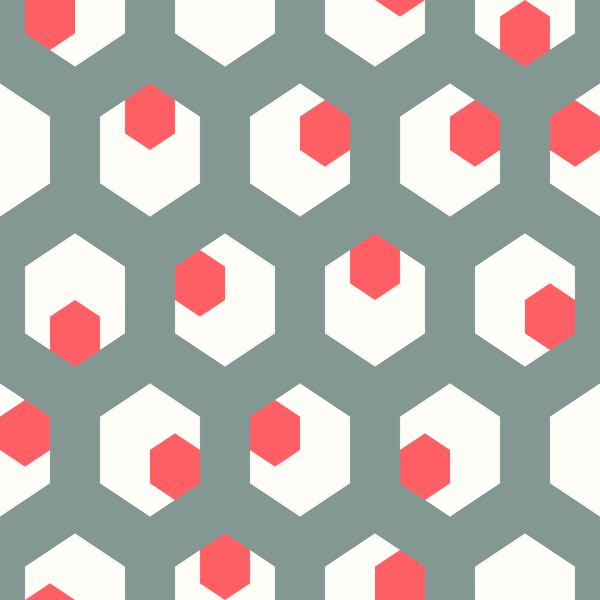 Behang Geometrische Figuren In Retrostijl - Afbeelding 2