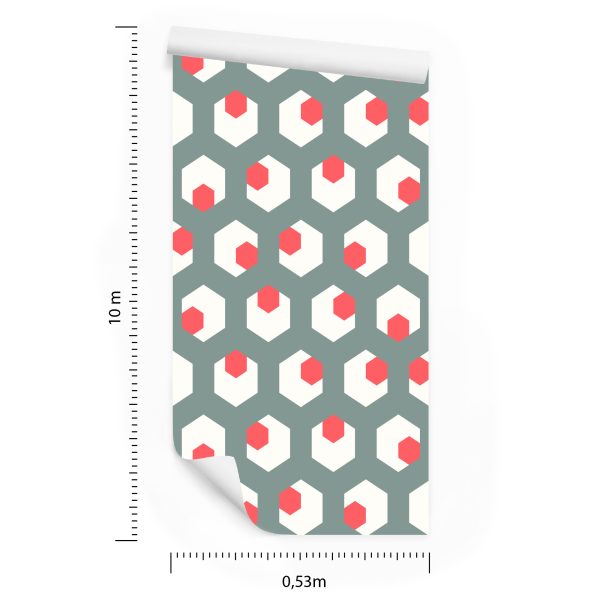 Behang Geometrische Figuren In Retrostijl - Afbeelding 8
