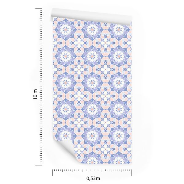 Behang Kleurrijk Bloemenmozaïek - Afbeelding 8