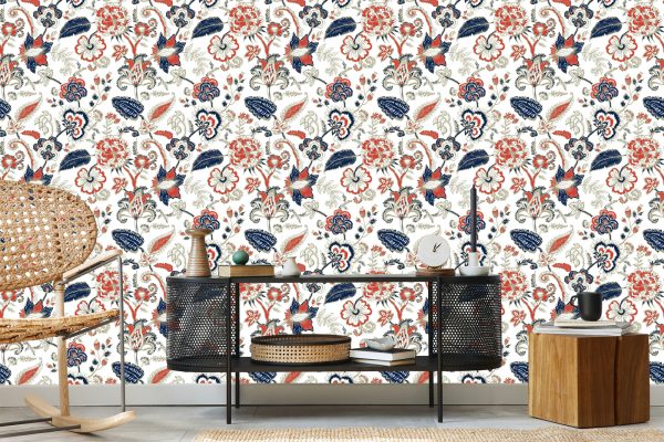 Behang Kleurrijke Wilde Bloemen - Afbeelding 5