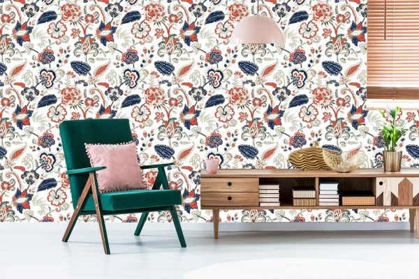 Behang Kleurrijke Wilde Bloemen - Afbeelding 6