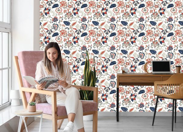 Behang Kleurrijke Wilde Bloemen - Afbeelding 7