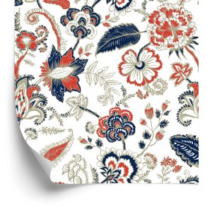 Behang Kleurrijke Wilde Bloemen