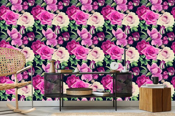 Behang Vintage Bloemen - Afbeelding 5