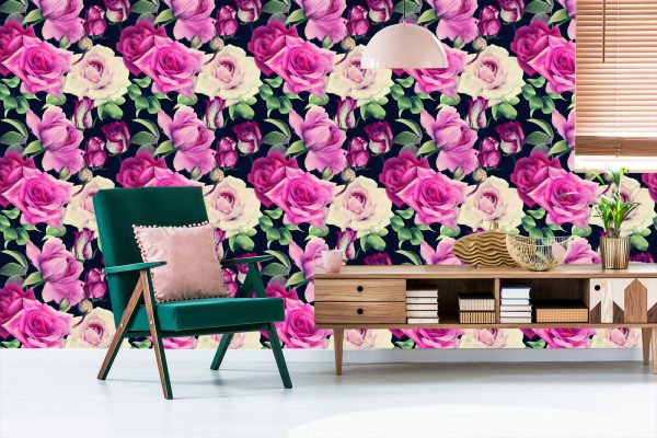 Behang Vintage Bloemen - Afbeelding 6