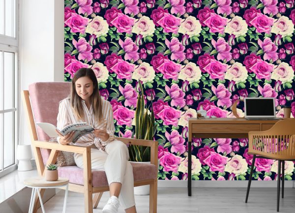 Behang Vintage Bloemen - Afbeelding 7