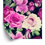 Behang Vintage Bloemen