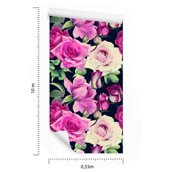 Behang Vintage Bloemen - Afbeelding 8