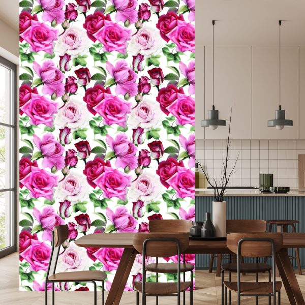 Behang Rozen In Trendy Kleuren - Afbeelding 4