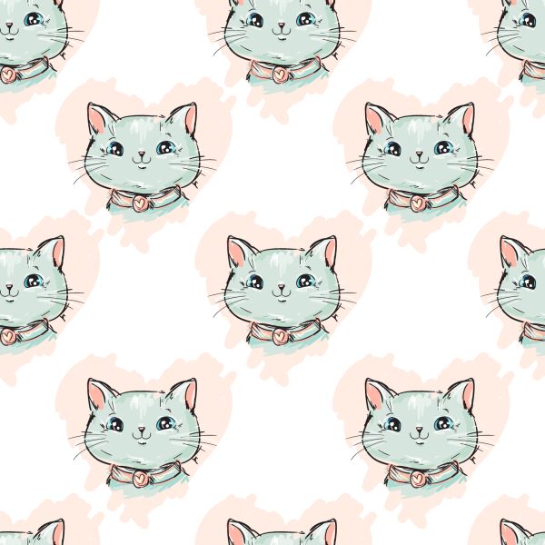 Behang Voor Kinderen - Lachende Kittens - Afbeelding 2