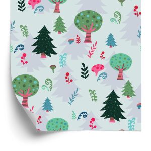 Behang Planten, Groene Bomen, Kinderkamer
