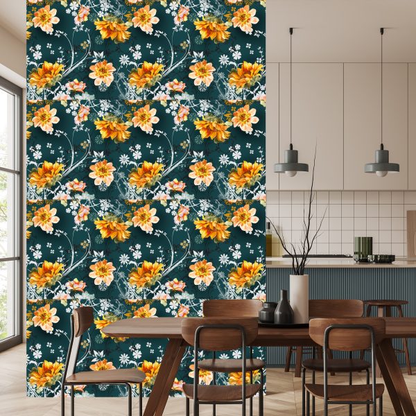 Behang Vintage Bloemen - Afbeelding 4