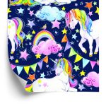 Behang Kleurrijke Regenboog Eenhoorns Voor Meisjes