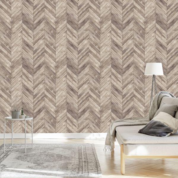 Behang Houten Planken - Afbeelding 3