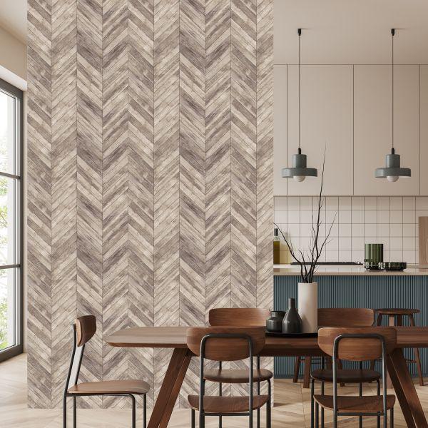 Behang Houten Planken - Afbeelding 4