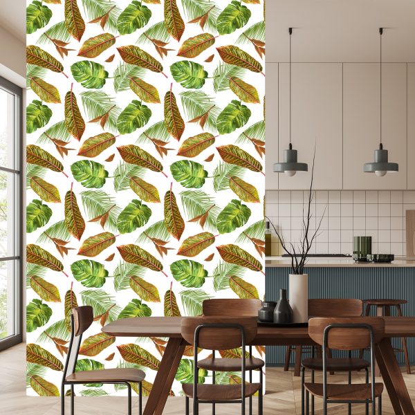 Behang Tropische Palmbladeren - Afbeelding 4
