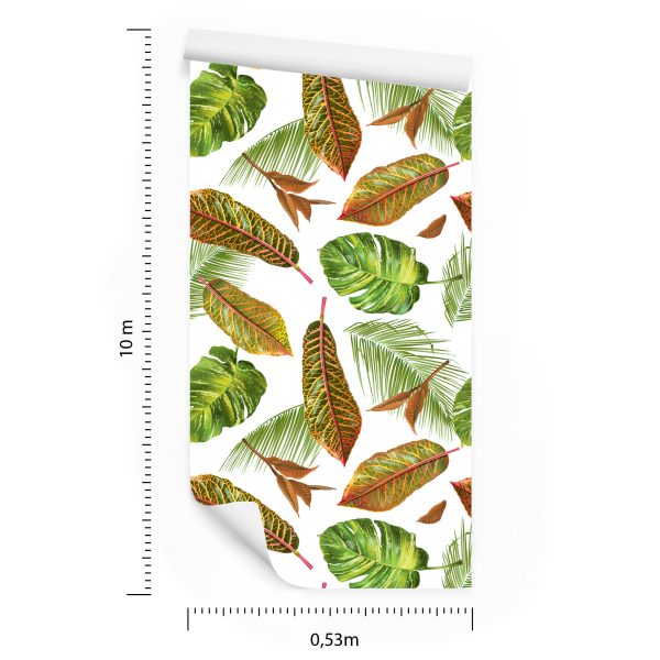 Behang Tropische Palmbladeren - Afbeelding 8