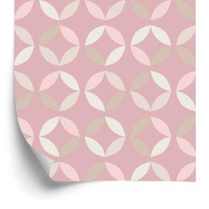 Behang Pastelkleurige Geometrische Patronen