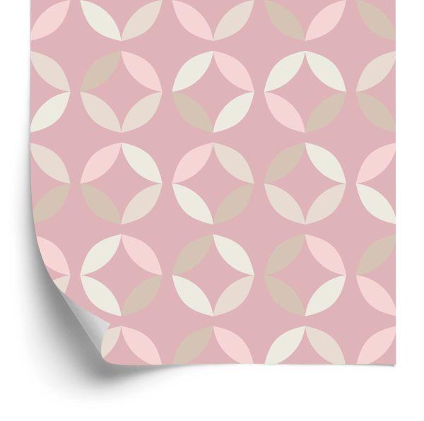 Behang Pastelkleurige Geometrische Patronen