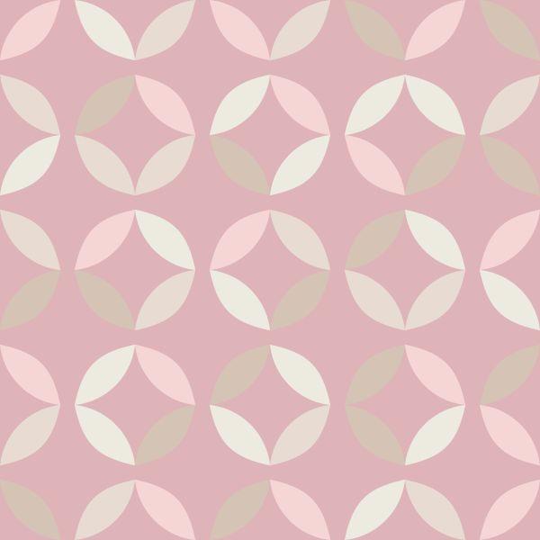 Behang Pastelkleurige Geometrische Patronen - Afbeelding 2