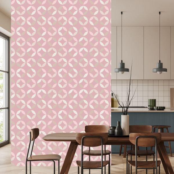 Behang Pastelkleurige Geometrische Patronen - Afbeelding 4