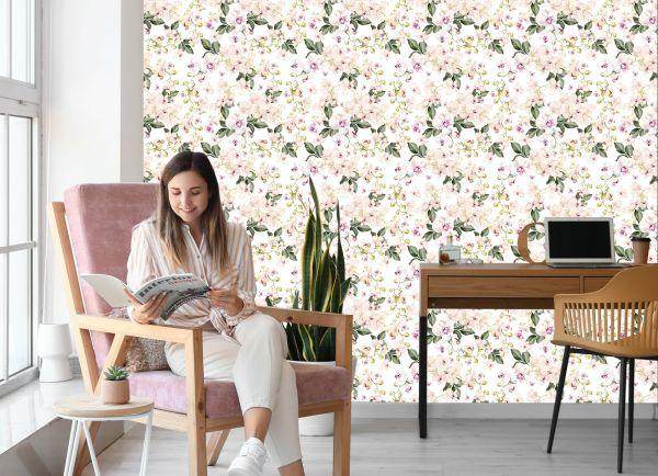 Behang Orchidee Orchidee Bloemen Natuur Voor Woonkamer - Afbeelding 7