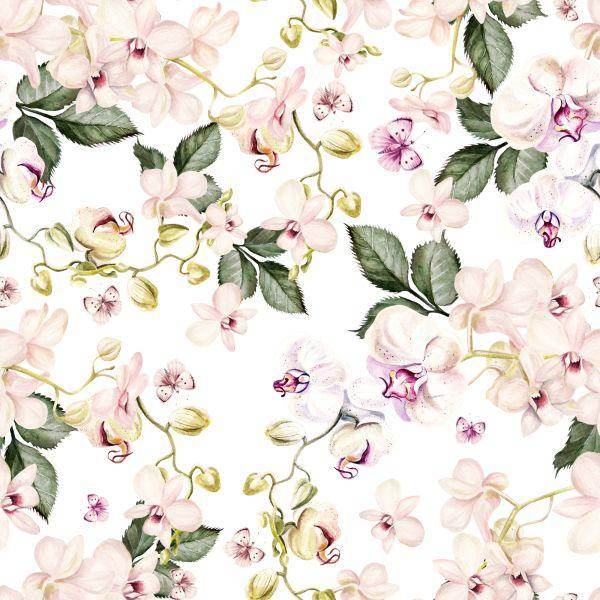 Behang Orchidee Orchidee Bloemen Natuur Voor Woonkamer - Afbeelding 2