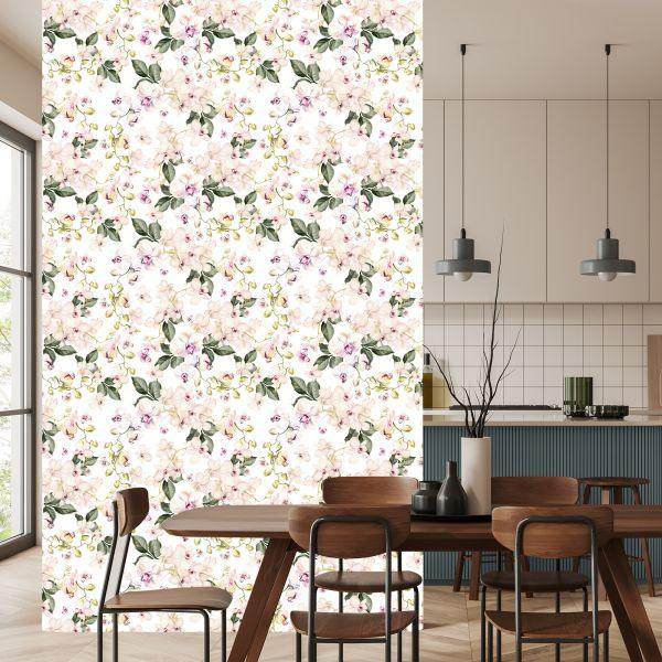 Behang Orchidee Orchidee Bloemen Natuur Voor Woonkamer - Afbeelding 4