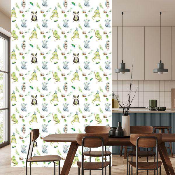 Behang Dieren Tussen De Bladeren - Afbeelding 4