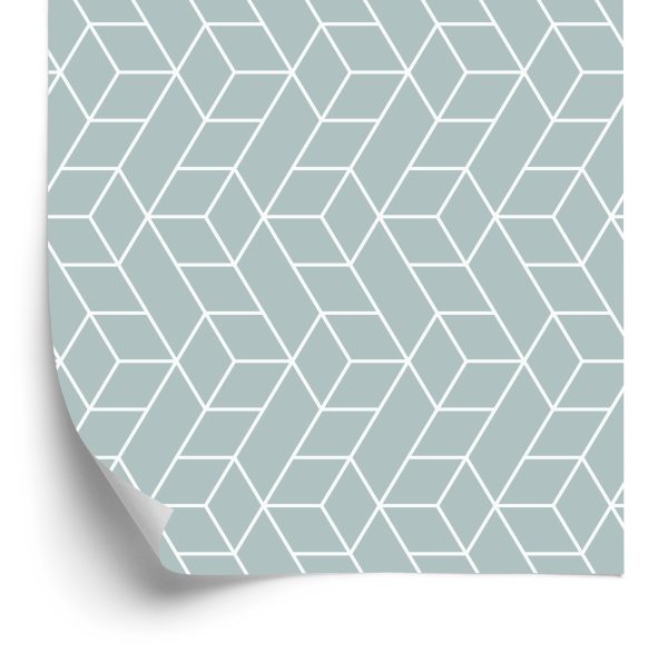 Behang Geometrisch Patroon - Kubussen