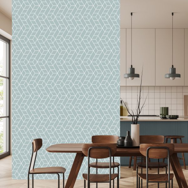 Behang Geometrisch Patroon - Kubussen - Afbeelding 4