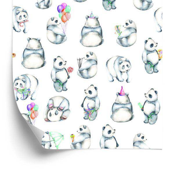Behang Voor Kinderen - Blije Panda's