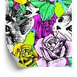 Behang Katten, Vogels En Rozen