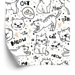 Behang Voor Kinderen - Kittens, Muizen En Vissen