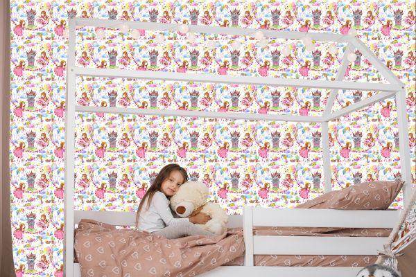 Behang Voor Kinderen Eenhoorns Sprookje Prinses - Afbeelding 7