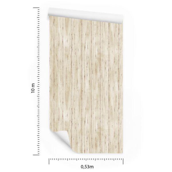 Behang Heldere Houten Planken - Afbeelding 8