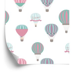 Behang Kleurrijke Voertuigballonnen