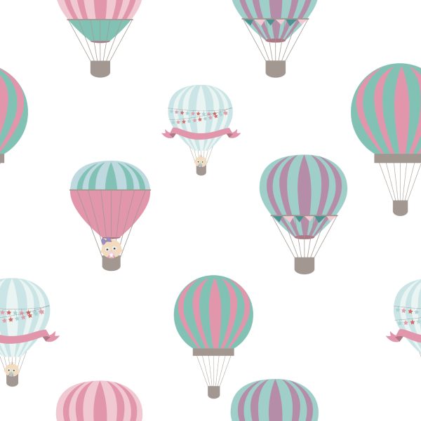 Behang Kleurrijke Voertuigballonnen - Afbeelding 2